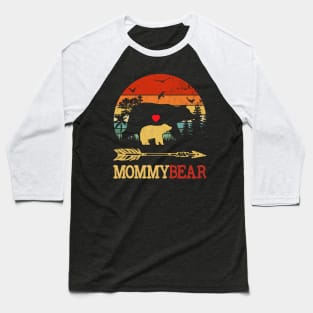 Mommy Bear Funny Vintage Gift Mother's Day Baseball T-Shirt